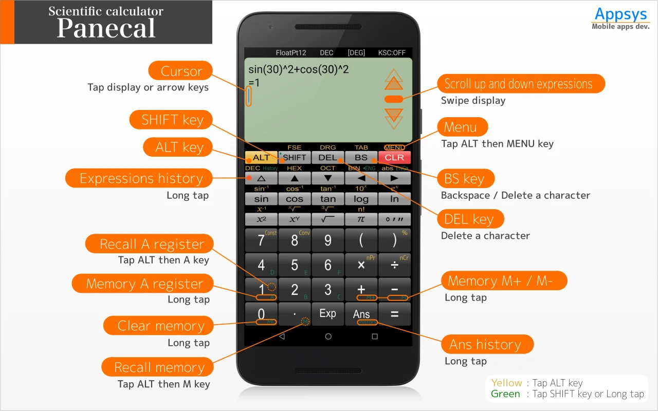Panecal Scientific Calculator screenshot